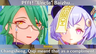 UNCLE BAIZHU Talks to QIQI Cutscene Genshin Impact Uncle Baizhu