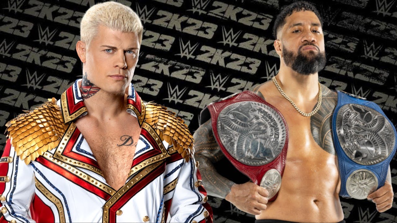 WWE 2K23 Cody Rhodes vs Jey Uso YouTube