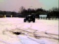 land rover defender v8 5.7 chevy fun in the snow
