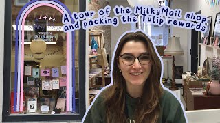 MilkyMail shop tour and packing the January rewards