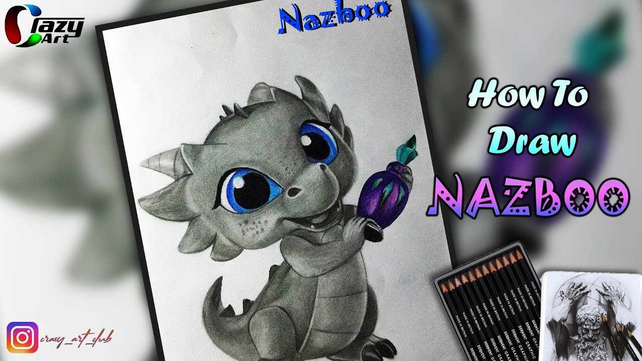 How to draw Nazboo Shimmer and Shine Nazboo's Kazoo Drawing
