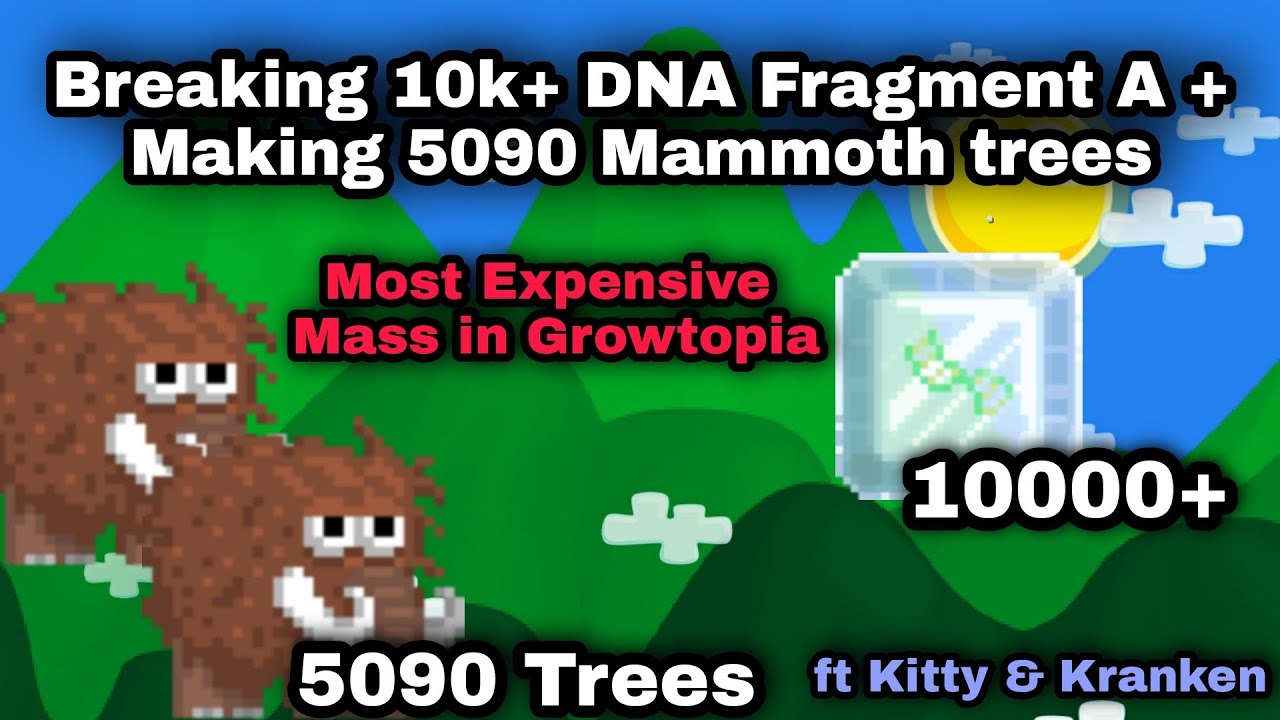 Mass Termahal di Growtopia Planting 5090 Mini Mammoth Trees & Breaking