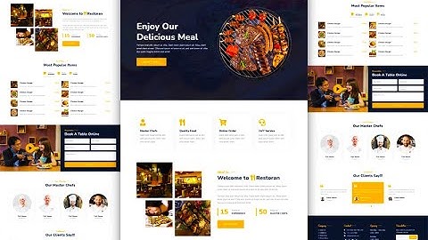 Responsive Food And Restaurant Website Using Bootstrap 5 Full Source Code #restaurant #bootstrap5