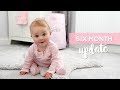 6 Months Baby Update | Sitting Up, All Fours, Launching Herself and Weaning