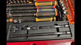 GEARWRENCH 4 Pc. 3/8' Drive Extension Set, 81200D, Ultimate Toolbox Organization, and Review! $15.49
