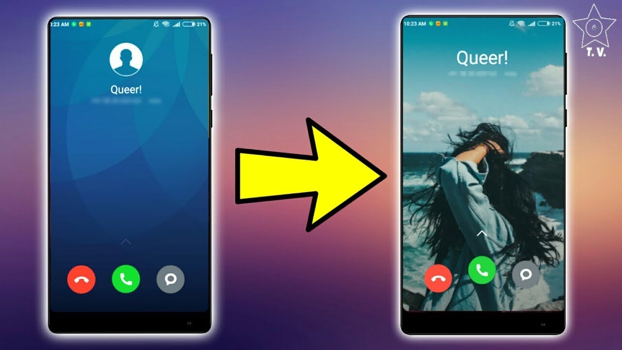 Details 300 how to change caller background