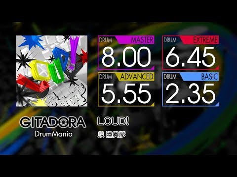 【GITADORA】 LOUD! (MASTER ~ BASIC) Drum