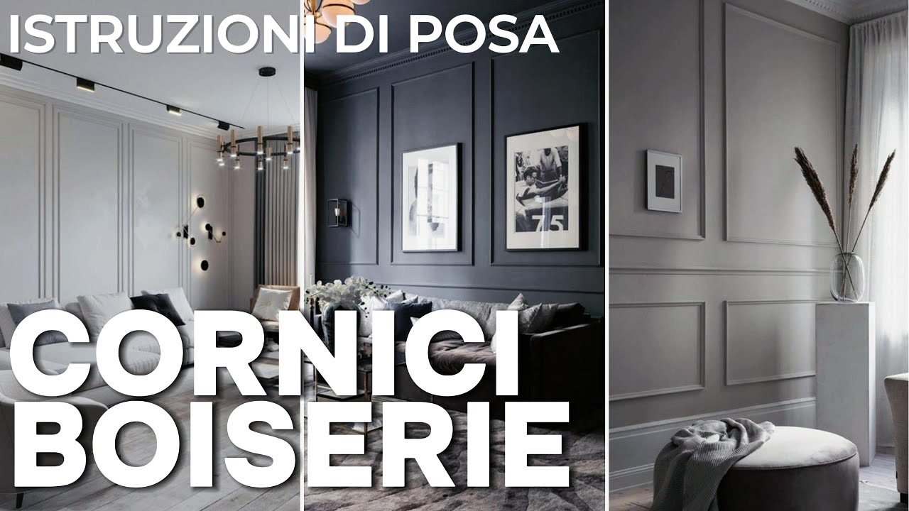 HCR504 - Cornici per pannelli boiserie a parete, effetto doghe bianche, da 2 metri, in duropolimero bianco, robusto (meglio del polistirolo e gesso)