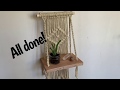 DIY Beginner Macramé Shelf