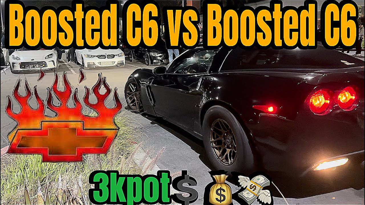 Two Fast Boosted c6 Corvettes go at in Mexico 