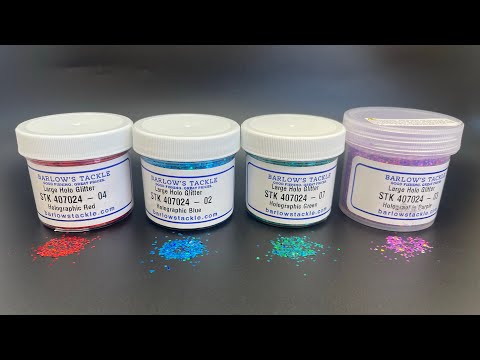 BARLOWS HOLOGRAPHIC GLITTER Demo ~ Making Soft Plastics with Holographic  Glitter 