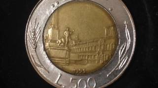 500 Lire Coin Italy Dated 1991 You 500 Lire Coin Italy Dated 1991 You