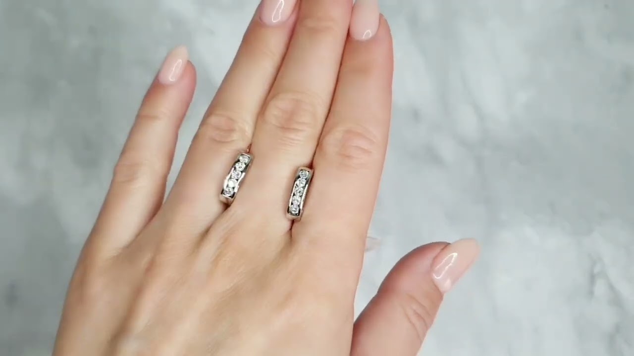 Серьги с бриллиантами 0.612 ct