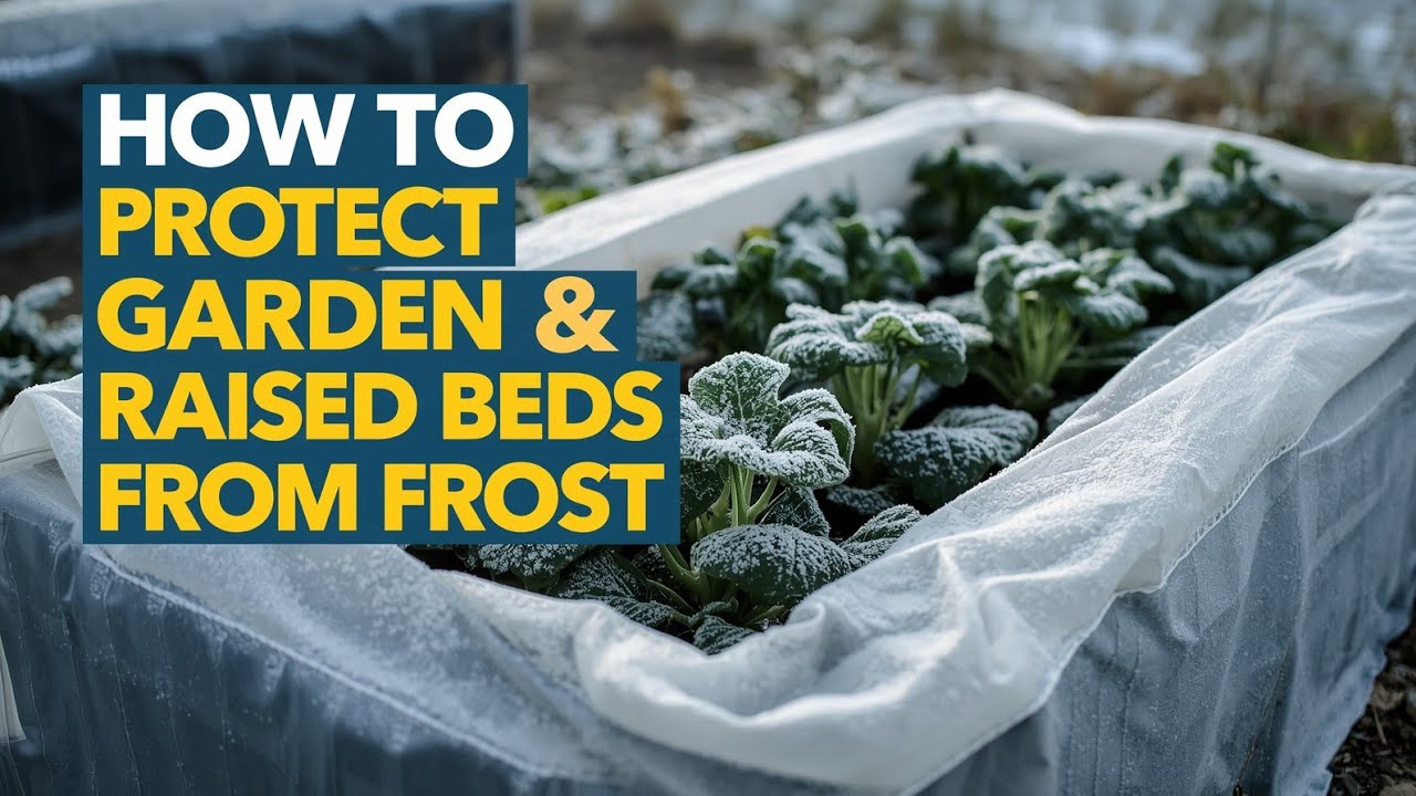 How to Protect Your Garden & Raised Beds from Frost Tips - YouTube