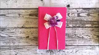 Fröhliches Rosa Journal | Baby Girl Junk Journal