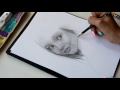 Portrait drawing - Anna Pavaga. Портрет карандашом - модель Анна Павага
