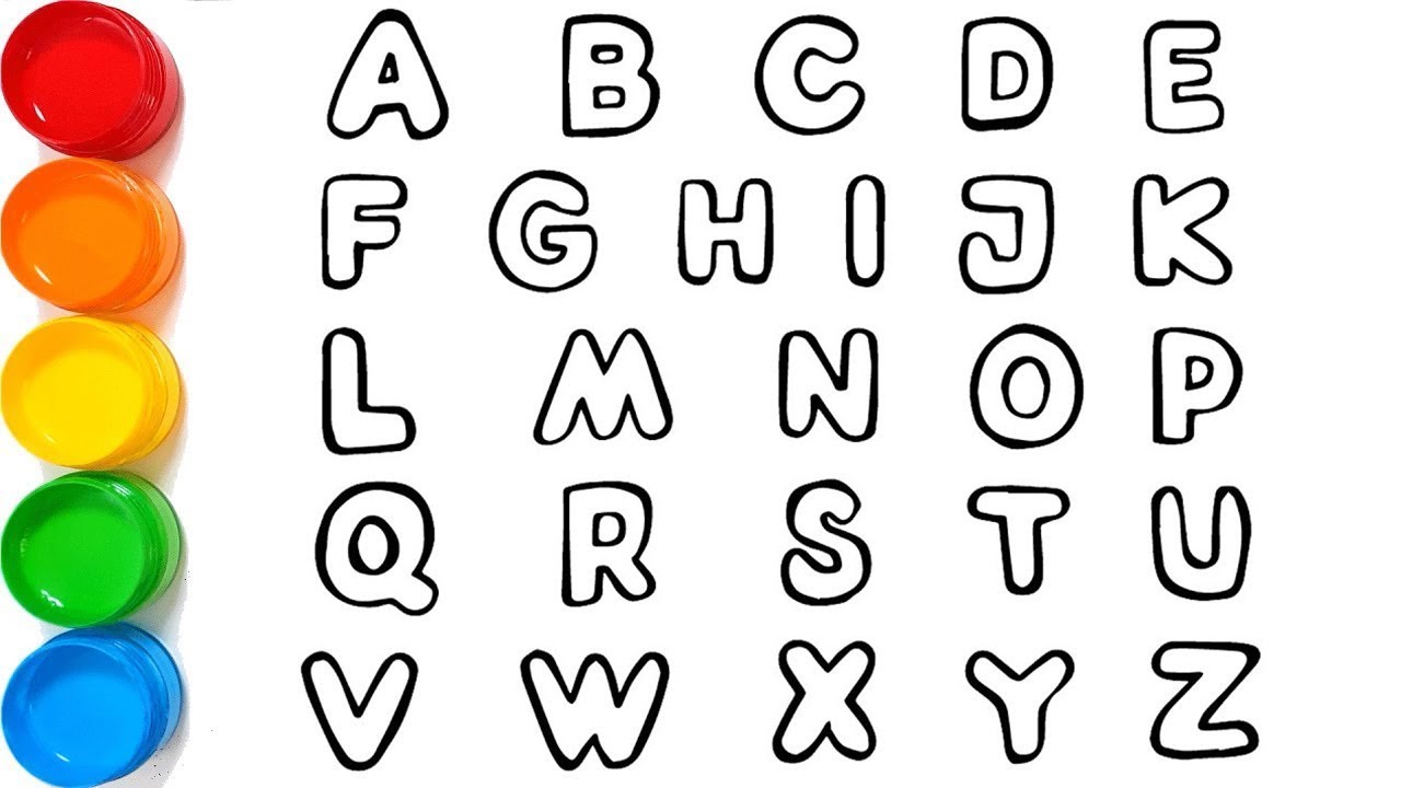 Download Learn Alphabet A to Z Rhinestones coloring and drawing ...