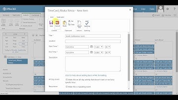 Tag SharePoint Events with Time Reporting Data