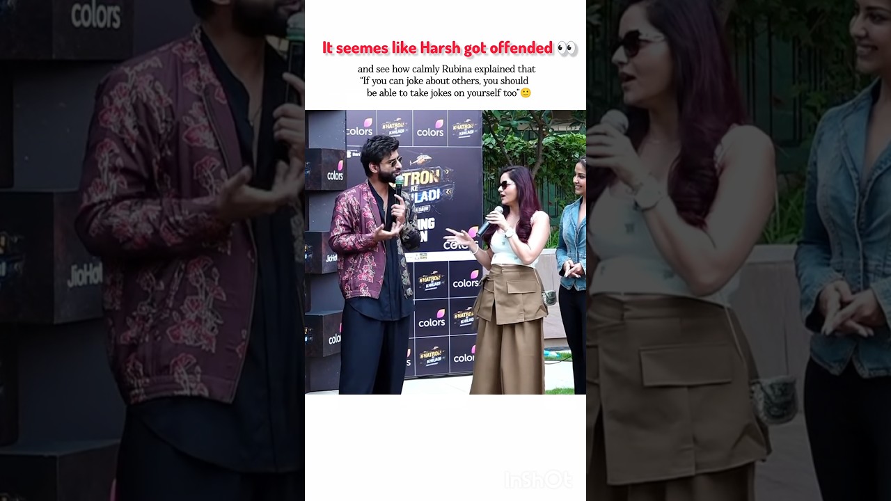 Comedian got offended by a joke?👀#rubinadilaik #harshgujral #khatronkekhiladi #roast #trending #fyp