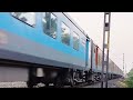 Powerful WAG 9 130km/h Multi colour Halk Train Crossing at Thakurbari melar math भारतीय रेल