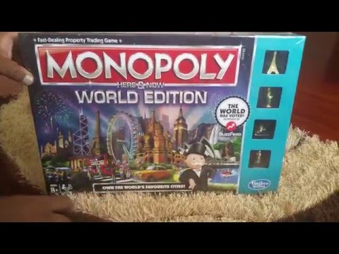 Monopoly Here and Now World Edition Unboxing