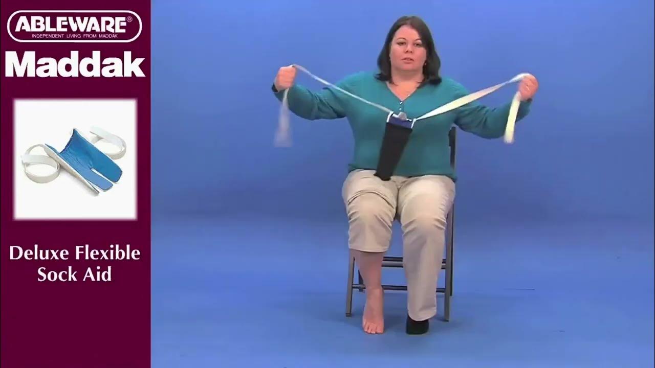 Maddak Deluxe Flexible Sock Aid Dressing Aid Makes Putting on Socks