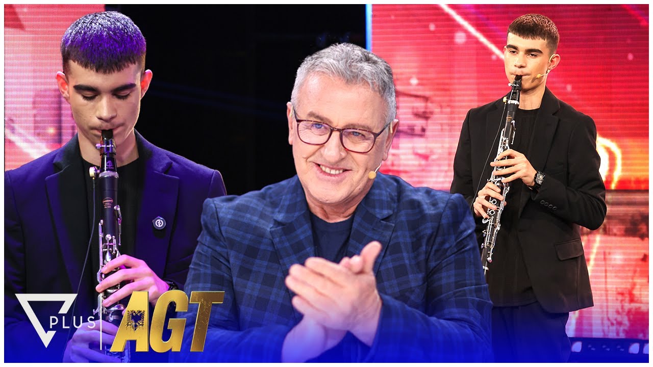 Muzikë shpirti , Erdenaj sjell emocione të forta me klarinetën e tij në Albania’s Got Talent