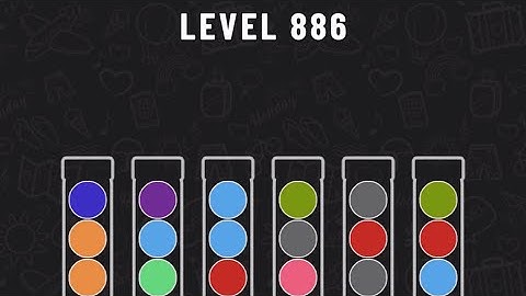 Ball Sort Puzzle Level 886 #ballsortpuzzle #ballsortpuzzlegameplay #puzzlegame #mobile games