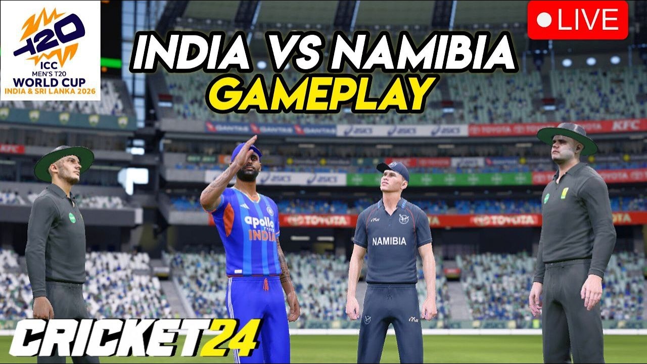 T20 WORLD CUP: INDIA VS NAMIBIA - CRICKET 24 LIVE GAMEPLAY #T20worldcup ...
