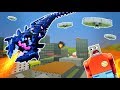 MASSIVE LEGO MONSTER DESTROYS CITY! - Brick Rigs Gameplay Challenge & Creations - UFO Invasion