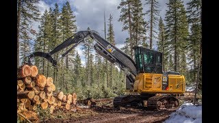 Cat 538 Log Loader Working in Oregon