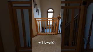 BEST baby gate design for top of the stairs #todlers #safety
