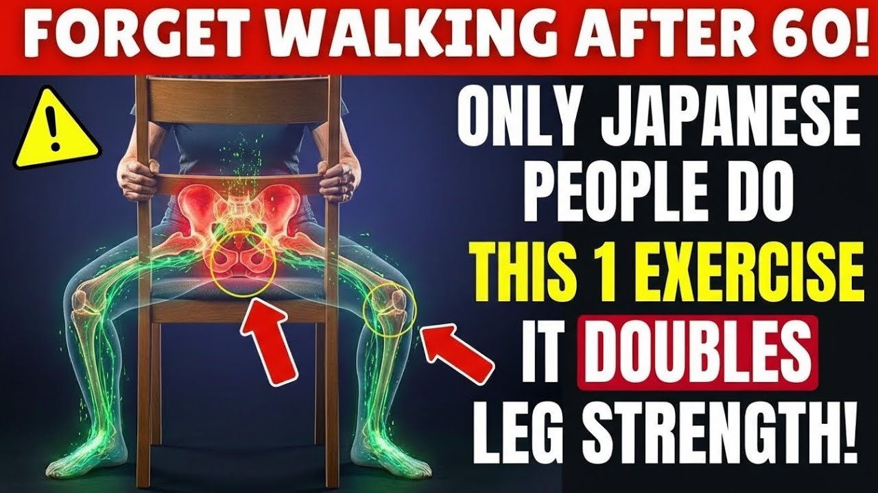 6 Exercises the Japanese do to Double Their Leg Strength After 60| Senior Health Tips