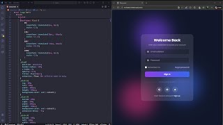 Silent Coding: Glassmorphism Login Form | Tailwind CSS v4 (No Talking)