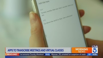 Apps to transcribe meetings and virtual classes