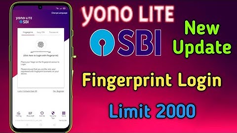 Yono lite SBI finger print login | Yono SBI New update | Star online