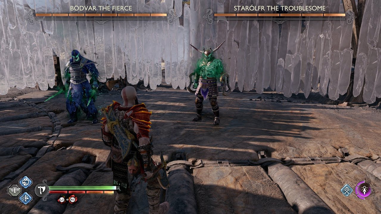 God of War Ragnarok - How to Defeat Bodvar the Fierce and Starolfr the Troublesome-DOUBLE Berserker