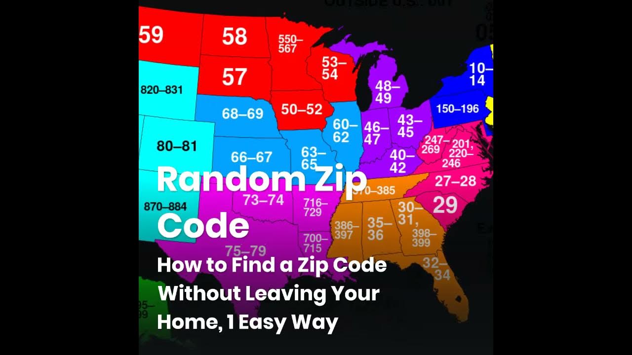 Random zip code how to find a zip code w youtube