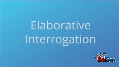 Elaborative Interrogation