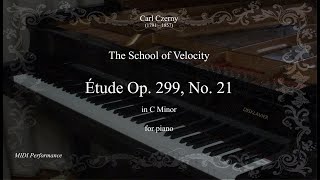 Carl Czerny: Étude Op. 299 No. 21 in C Minor, from The School of Velocity, for Piano