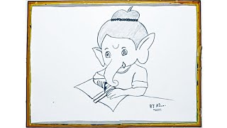 Ganesh Drawing l Lord Ganesha Drawing l Ganpati Drawing