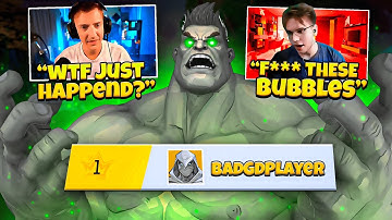 Streamers React to the Rank 1 Hulk "BadGDPlayer"