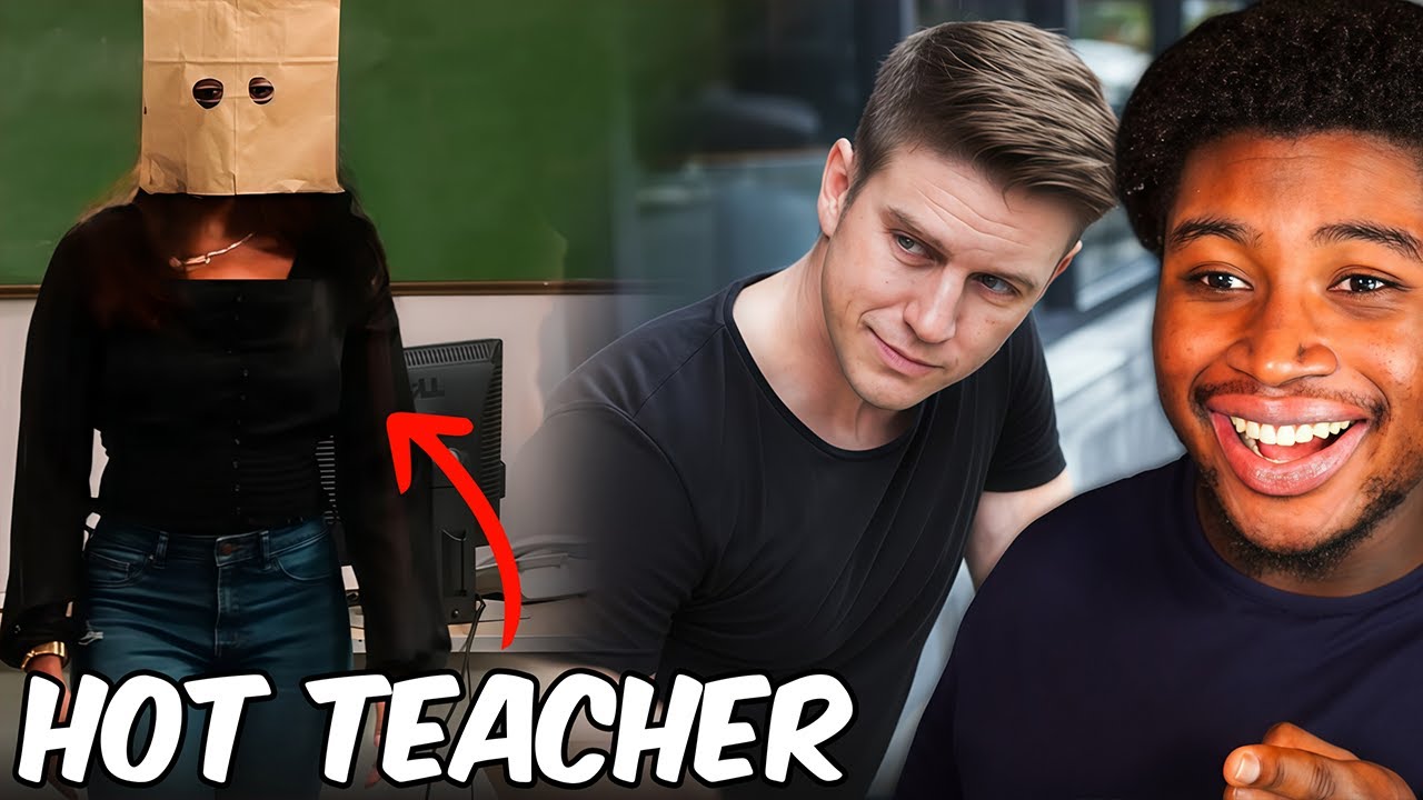 HOT TEACHER Hides Her FACE Inside School - YouTube