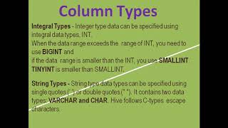 Hive data types