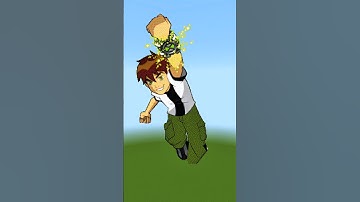 Minecraft Pixel Art – Ben 10 Character Logo Build | Alien Heroes