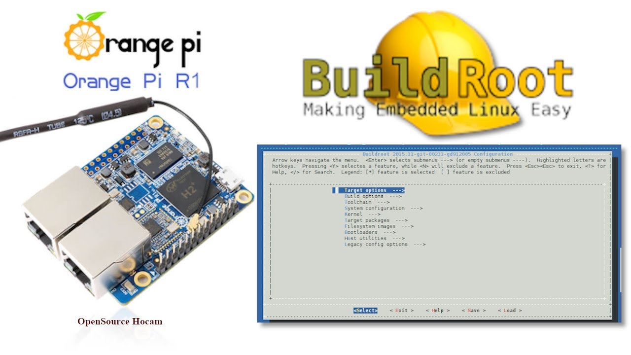 Make your own embebbed Linux distro for OrangePiR1 with Buildroot [TR ...