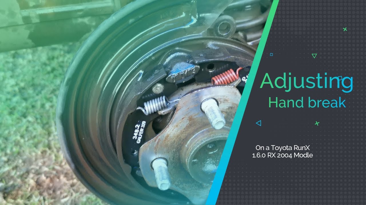 Runx Rear Break System Adjusting the hand break of a Toyota runX 1.6 RX 2004 model - YouTube