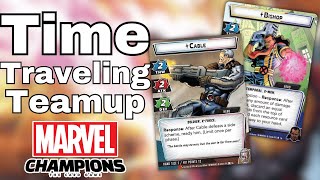 Marvel Champions 2 Handed Gameplay: Bishop and Cable vs Expert Unus