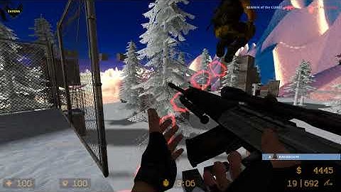 ZOMBIE ESCAPE MOD ON COUNTER-STRIKE: SOURCE, MAP: Zm_winter_crater, CSS