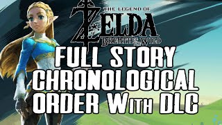 FULL STORY + DLC CHRONOLOGICAL ORDER Zelda Breath of the wild: CUTSCENES \/ MEMORIES \/ ENDING #zelda